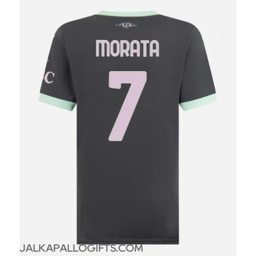 AC Milan Alvaro Morata #7 Kolmaspaita Naiset 2024-25 Lyhythihainen